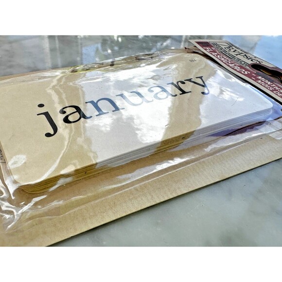 NEW Lot of 4 Scrapbook Embellishments & Clips- Christmas Winter & Months of Year - Picture 11 of 15